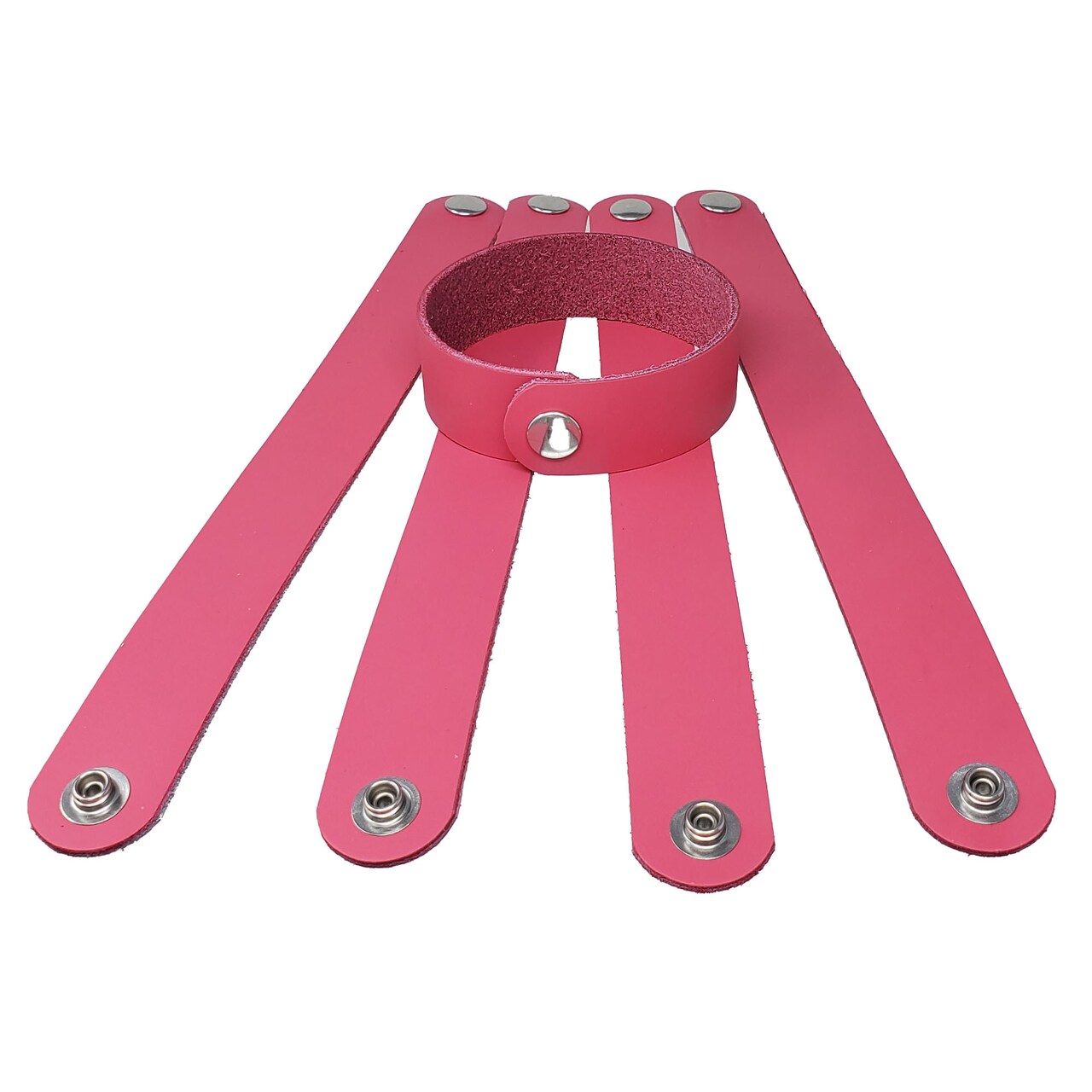 1" Latigo Leather Bracelets – DIY Hot Stamping & Engraving Blanks 6 Packs